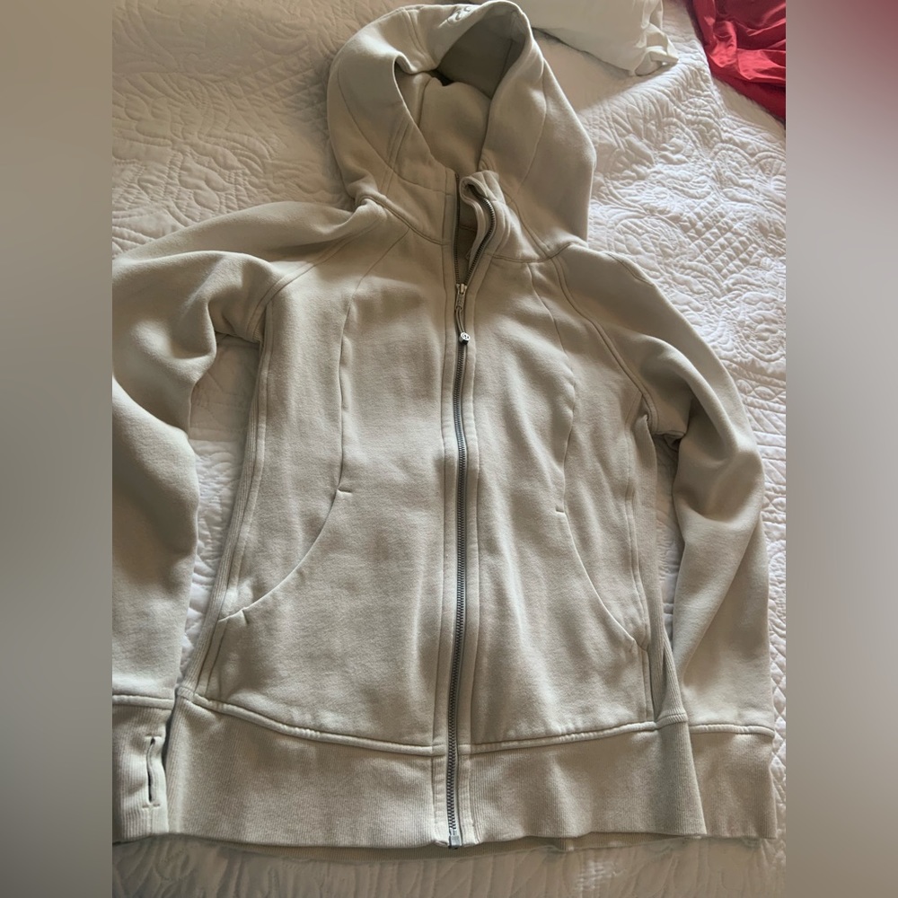 Lululemon Scuba Hoodie in Bone  - size 8